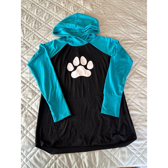 NWOT! LuLaRoe Amber Paw Print Hoodie size small - Picture 1 of 6